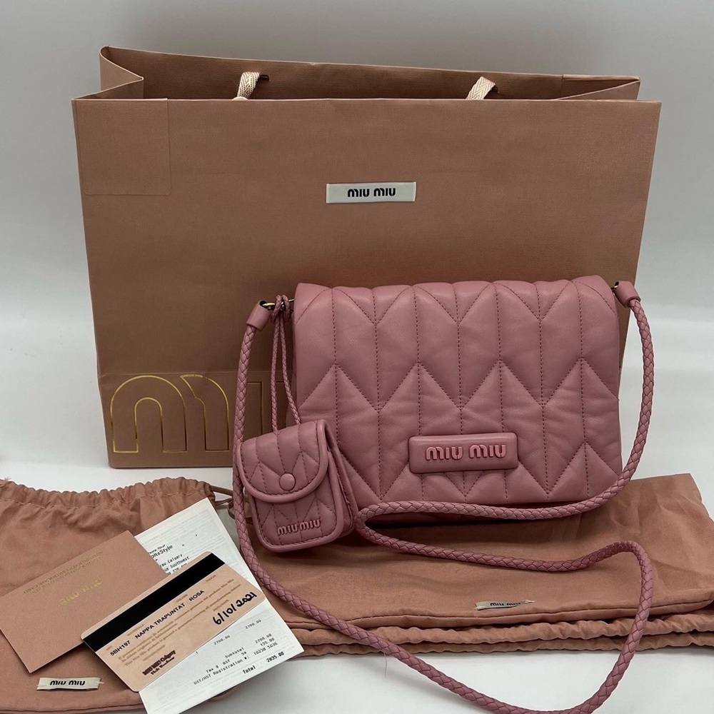 Authentic Miu Miu Nappa Leather shoulder bag - Picture 1 of 15